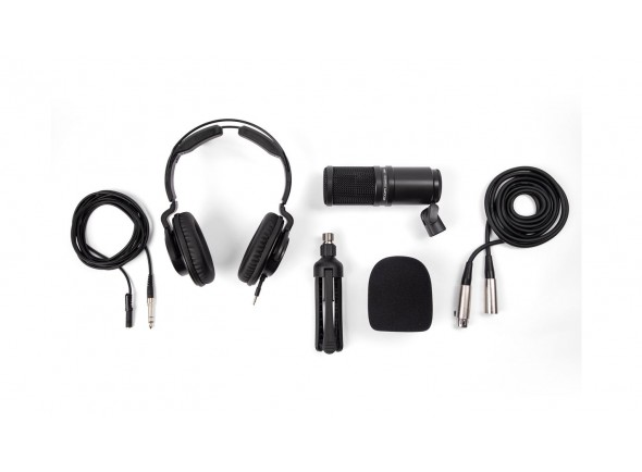 Zoom ZDM-1 Podcast Mic Pack  - Microfone dinâmico de diafragma grande - ZDM-1, Capta o som com qualidade de broadcast, Headphones profissionais ZHP-1, Tripé de mesa TPS-4 compacto e robusto, facilita a configuração em qualquer l...